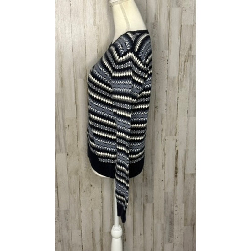 Tommy Hilfiger Men's Large Multicolor Geometric Crew Neck Sweater