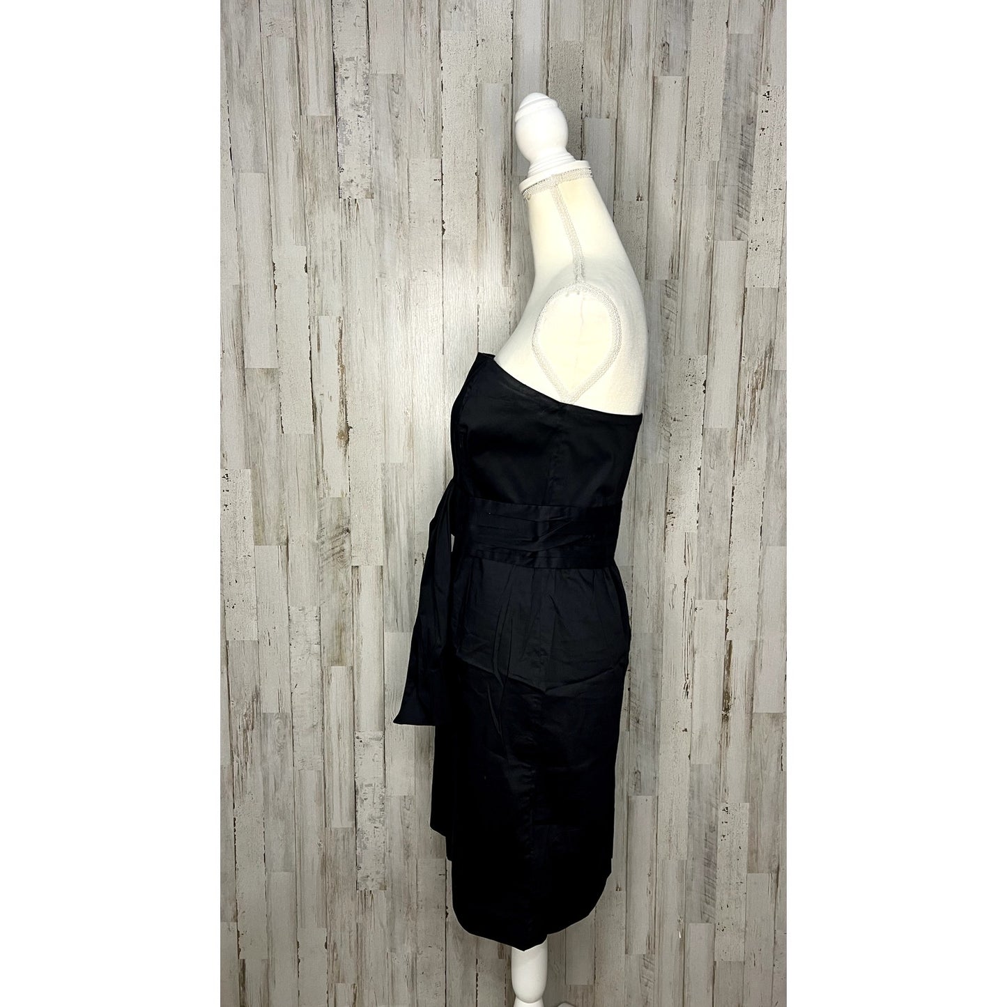Banana Republic Women's Strapless Black Knee Length Party Dress Size 6