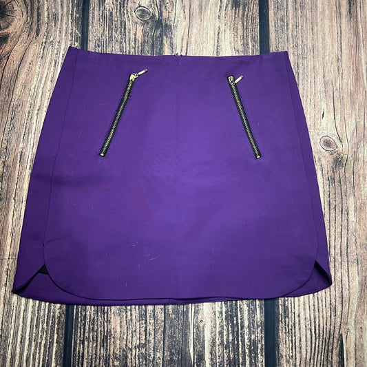 Zara Basic Women's Purple Mini Skirt with Zipper Pockets Size Medium