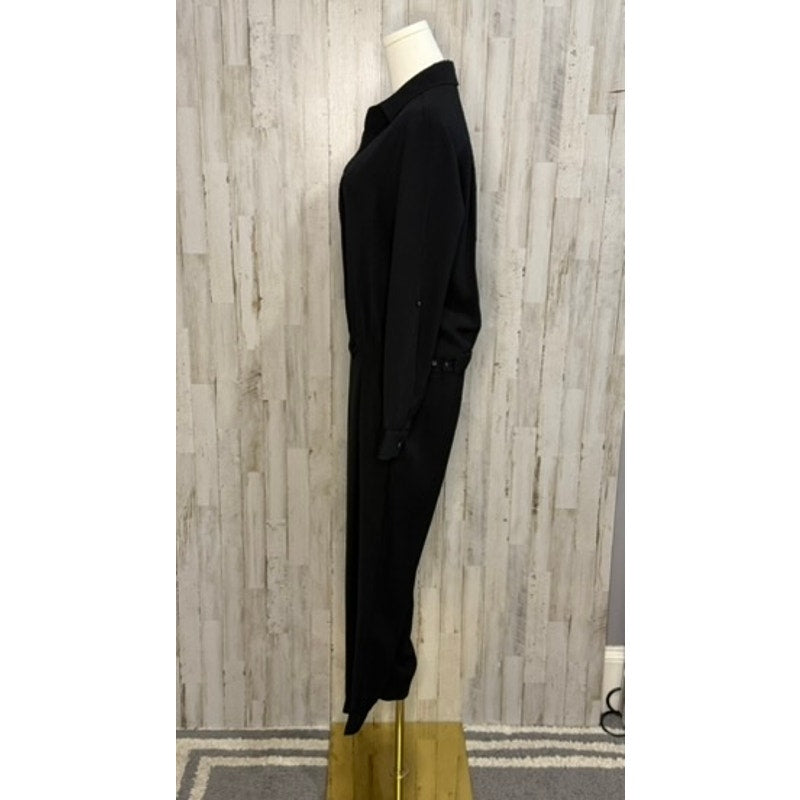 Vince Women's Black Long Sleeve Jumpsuit Size 6 Formal One-Piece