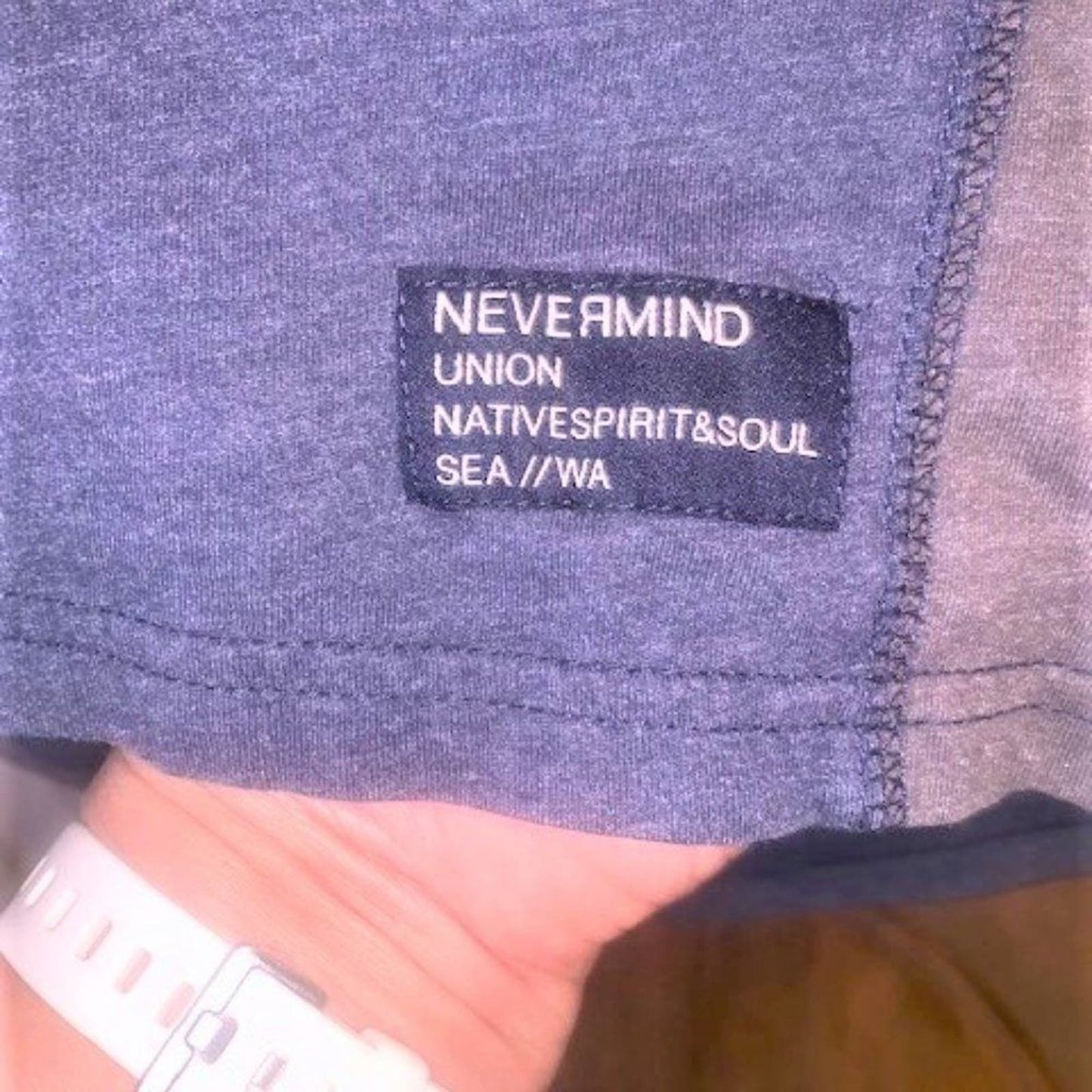 Union Blue & grey hoodie/T-shirt L