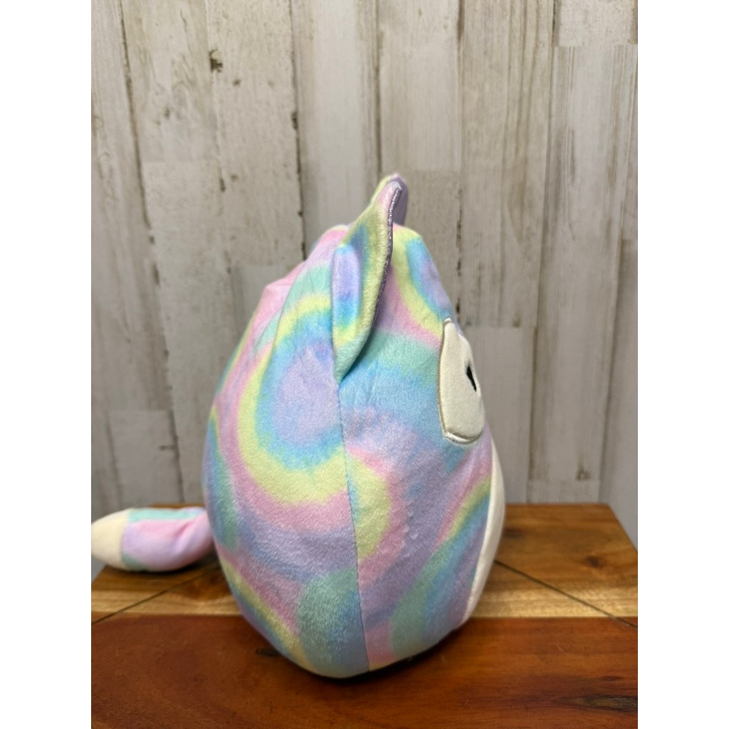 Squishmallows Felexine Rainbow Fox Plush Toy Medium 10" Multicolor