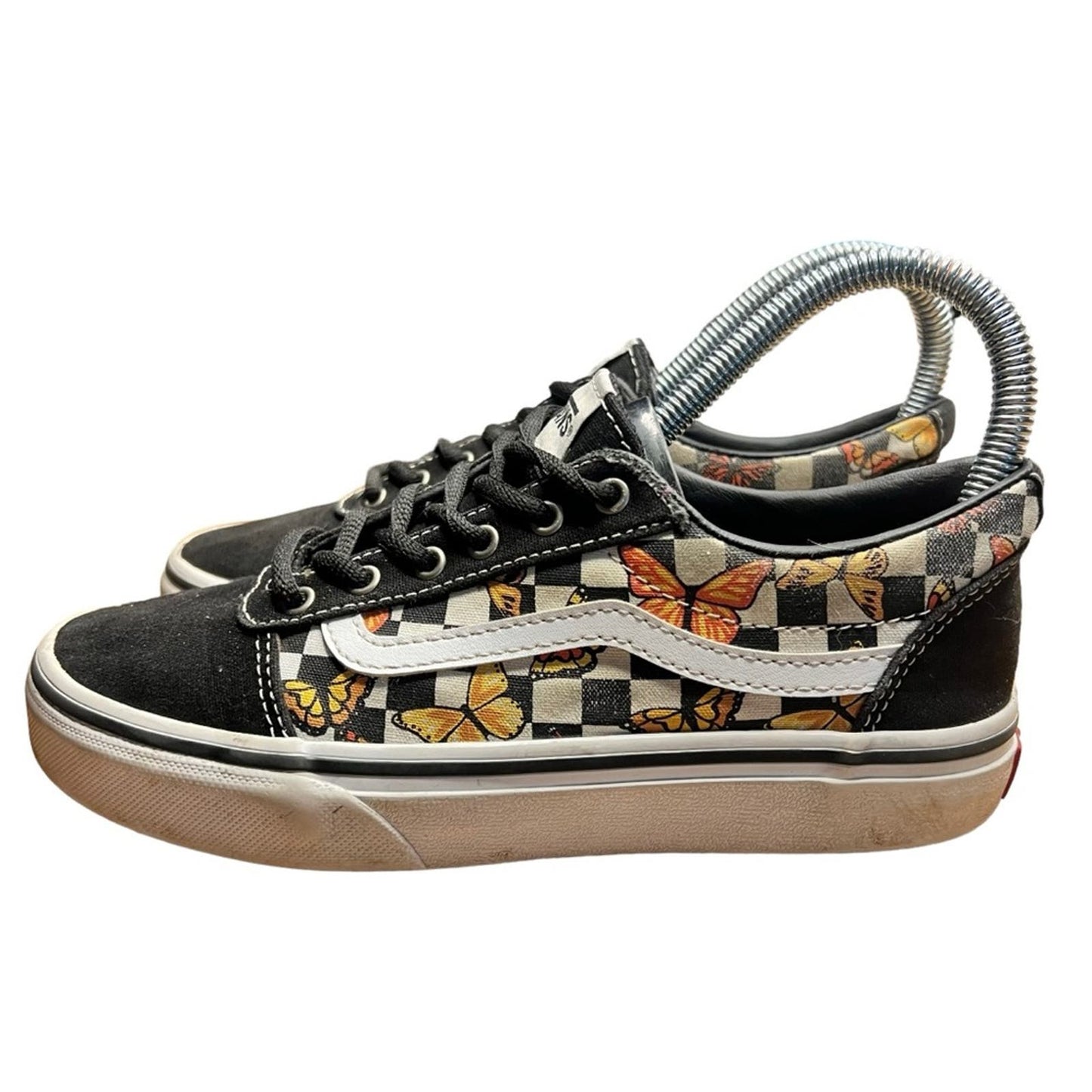 Vans® Ward Checkerboard Butterfly Low Top Lace-up Shoes/Sneakers - Missy Size 3