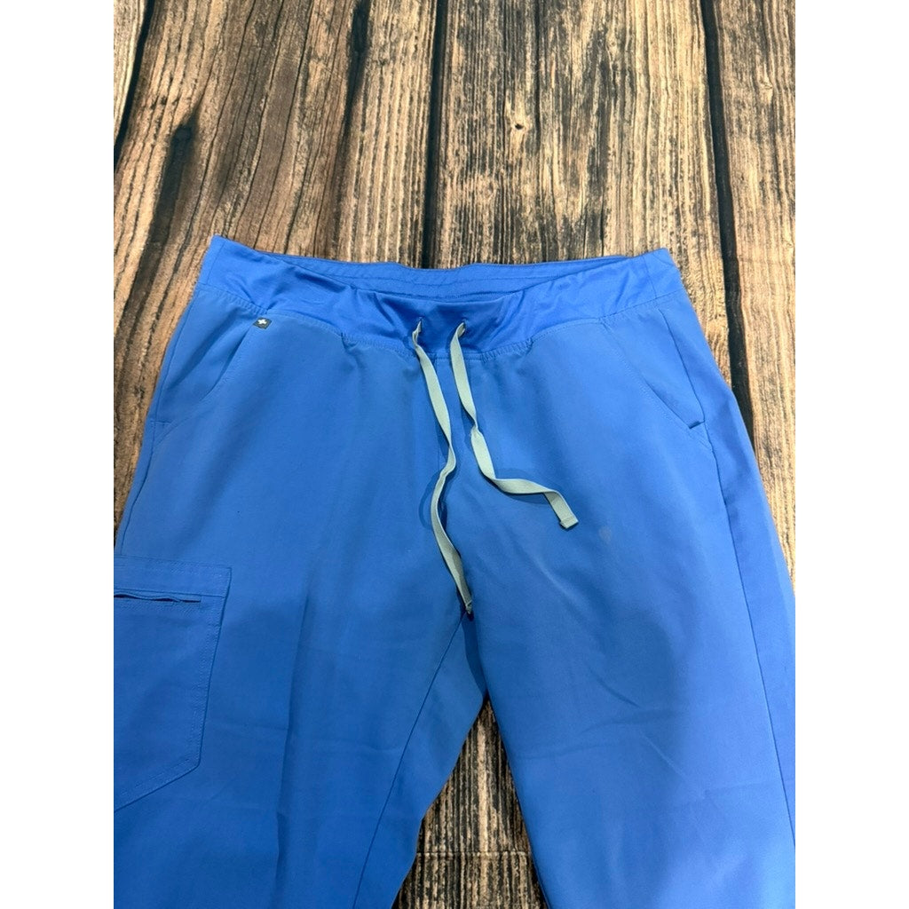 Figs Zamora Jogger Scrub Pants Women's XL Blue Workwear
