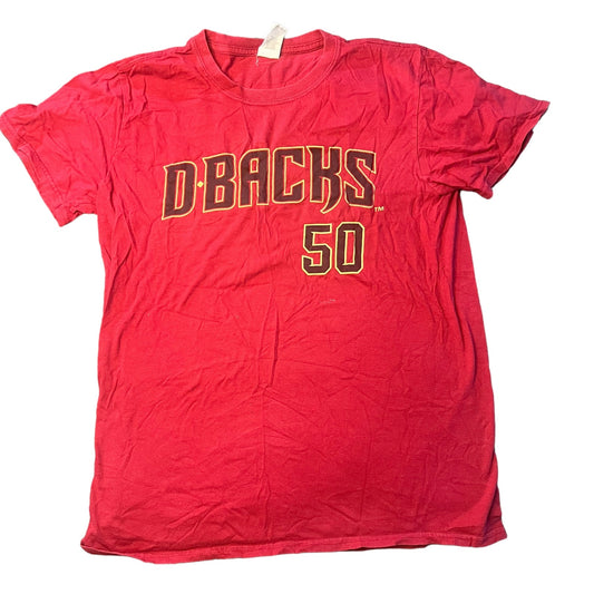 Arizona Diamondbacks D-Back Red Short Sleeve Youth Medium T-Shirt