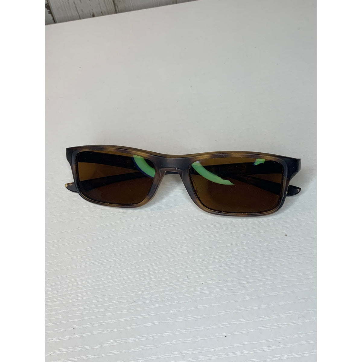 Oakley Split Shot Prescription Sunglasses Unisex Brown Tortoiseshell Rectangular Wrap
