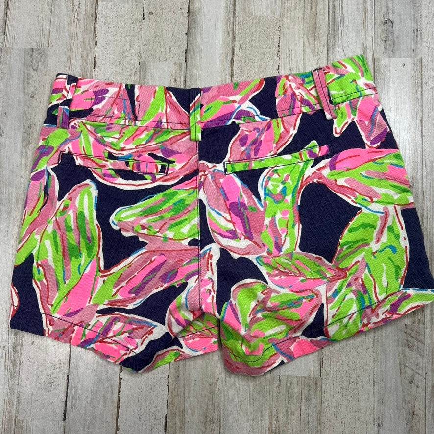 Lilly Pulitzer The Callahan Short Vias Palmetto Leaf Print Size 0 Multicolor