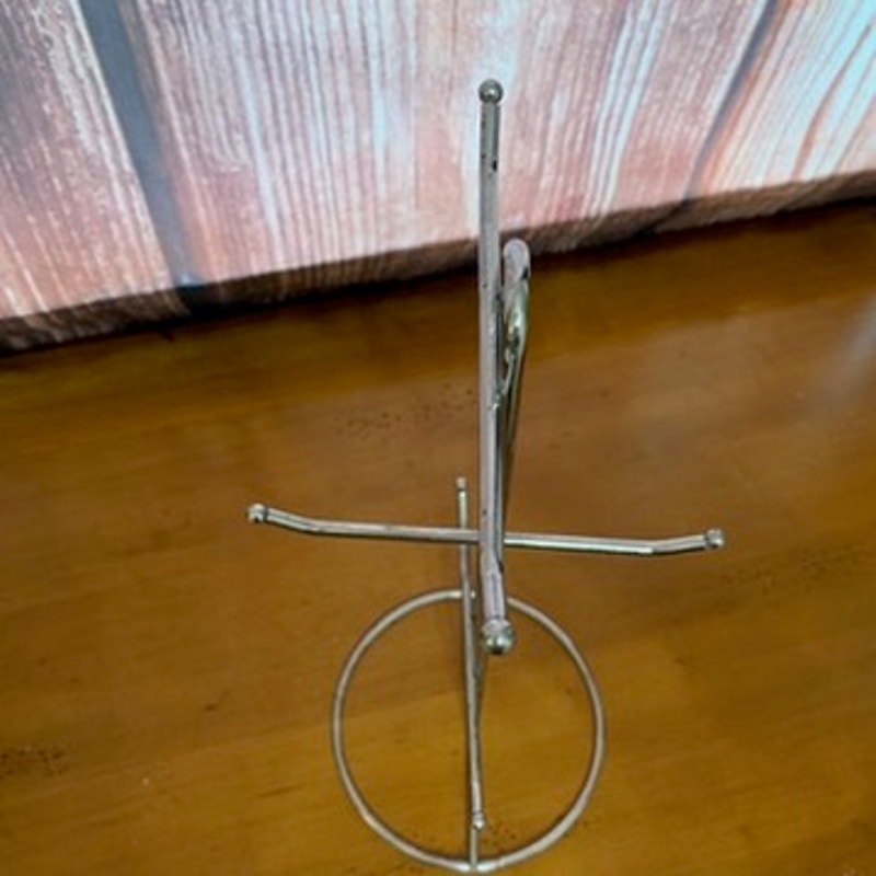 Silver Mug Tree Stand Holder Rack Holds 6 Mugs 15in Tall