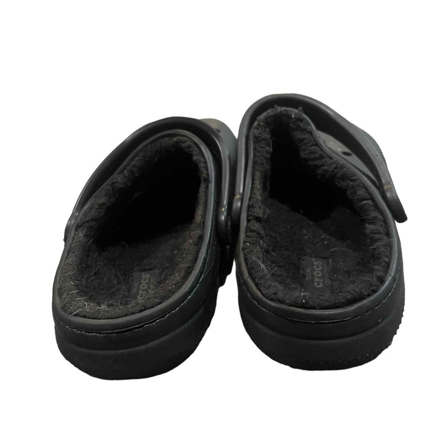 Crocs Closed-Toe Strap Fleece Lining Clogs Size Men's 8 / Women's 10