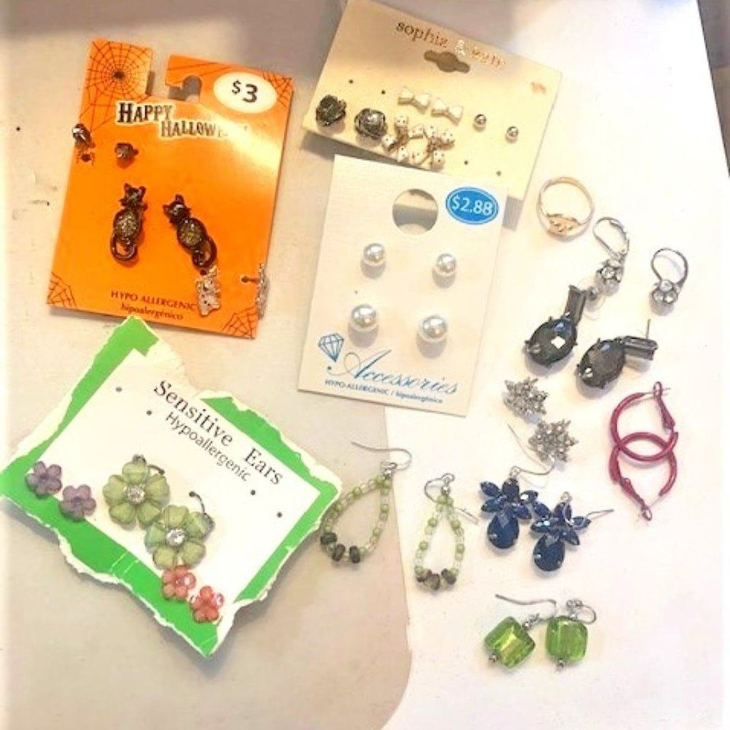 Set 20 pieces fun variety earrings