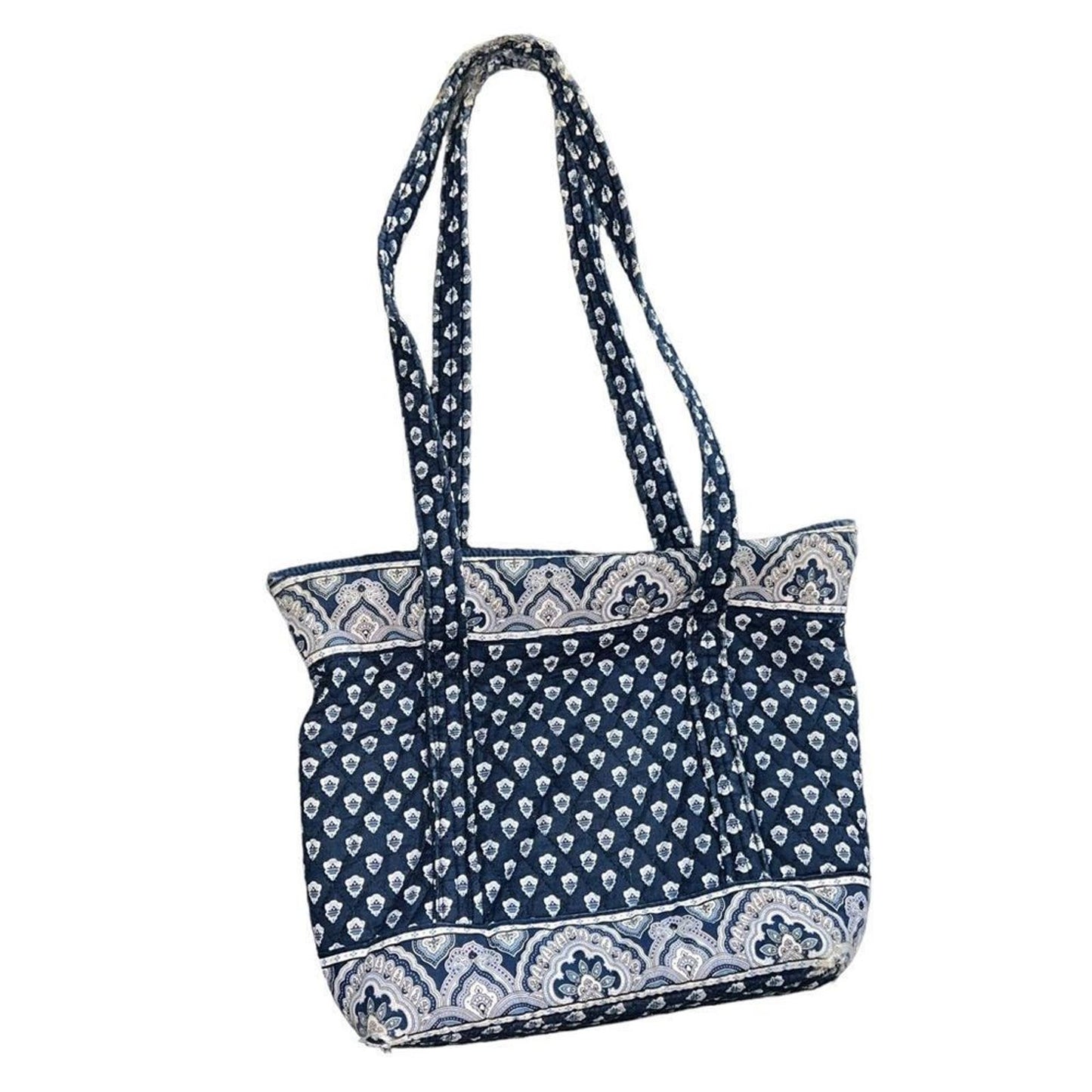 Vera Bradley Retired Nantucket Navy Get Carried Away Shoulder Tote