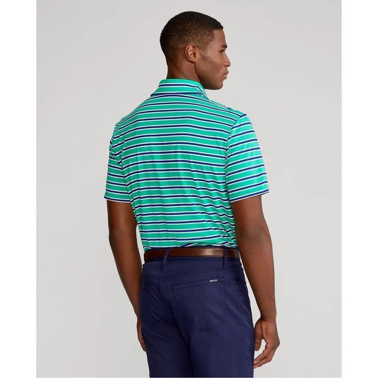 RLX Golf Ralph Lauren Men’s Striped Stretch Polo Golf Shirt Size XL