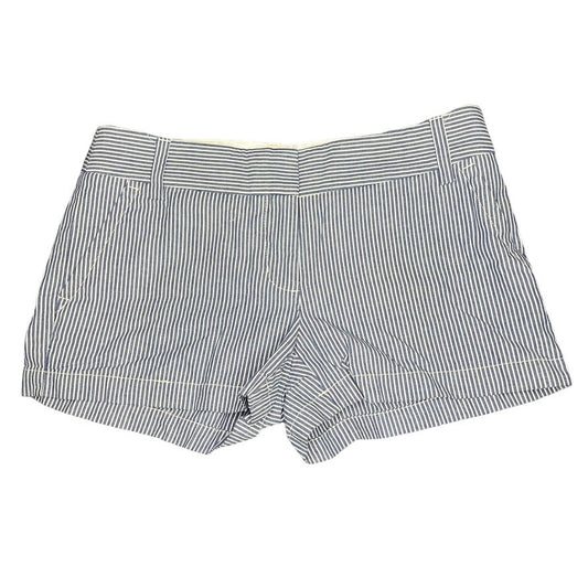 J. Crew Women's Blue Striped Seersucker Short Shorts Size 4 Casual Summer