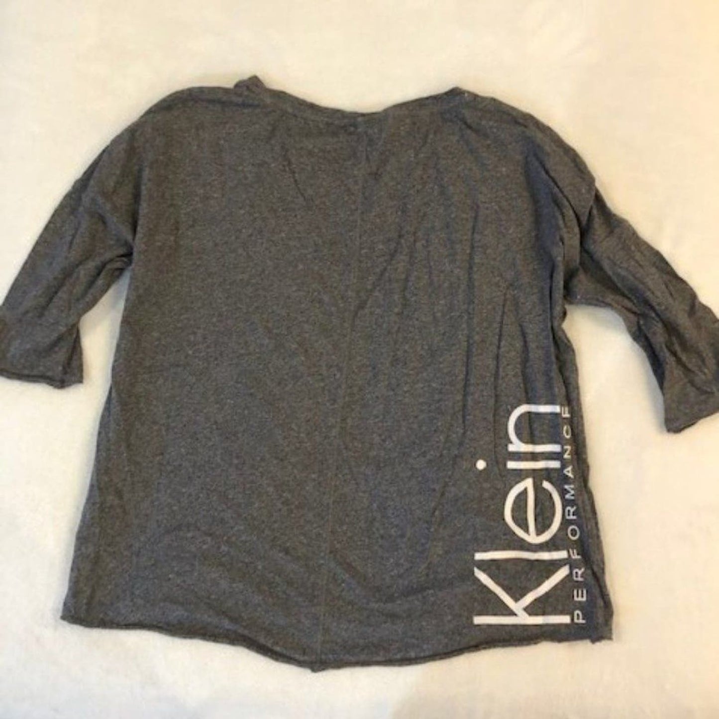 Calvin Klein performance logo grey top L EUC