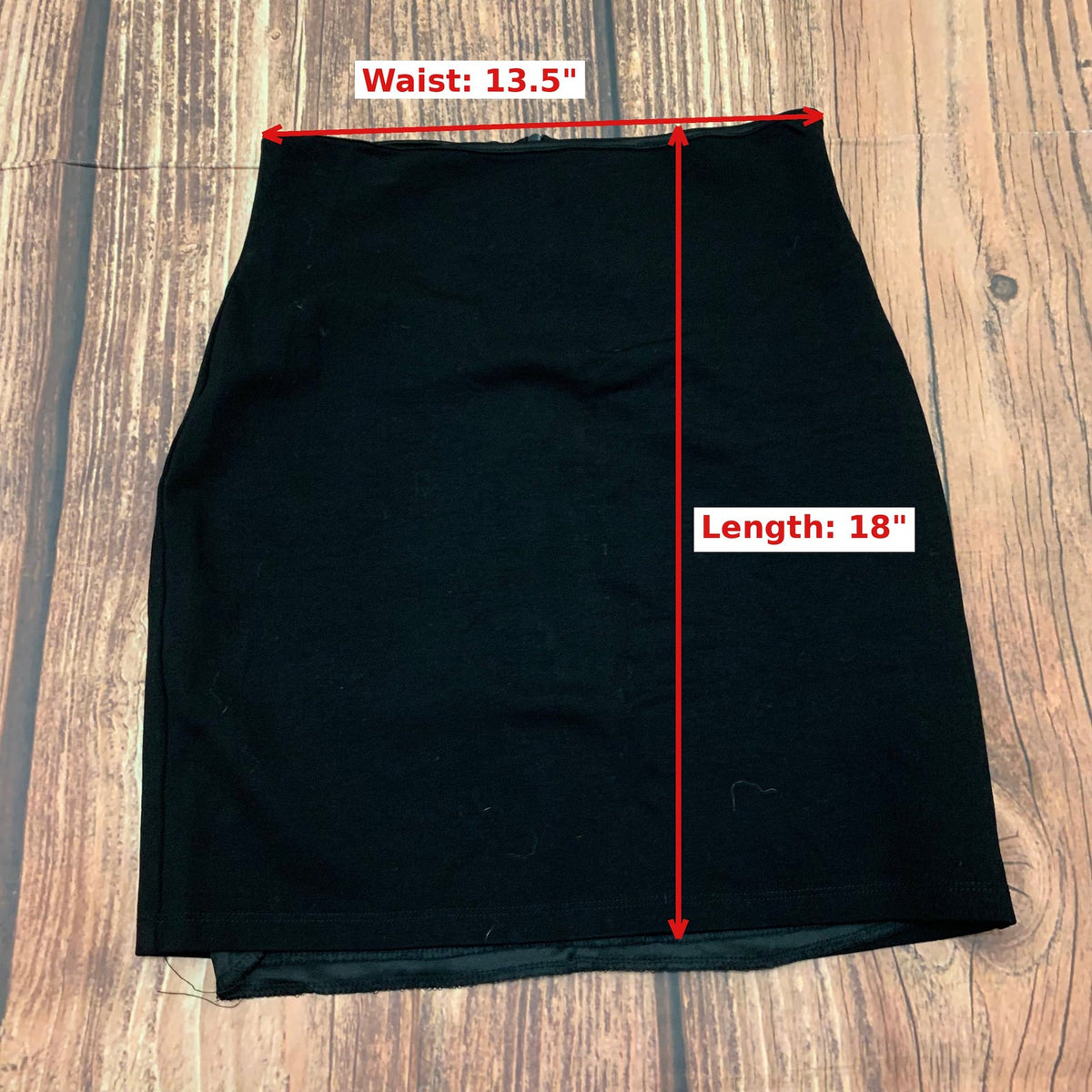 Lulu’s Black Pencil Skirt Size Large Women’s Rayon Nylon Spandex