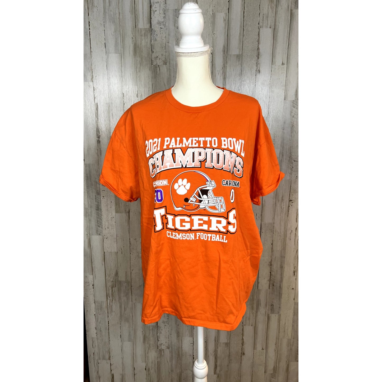 Clemson Tigers 2021 Palmetto Bowl Champions T-Shirt - Men's Size XL