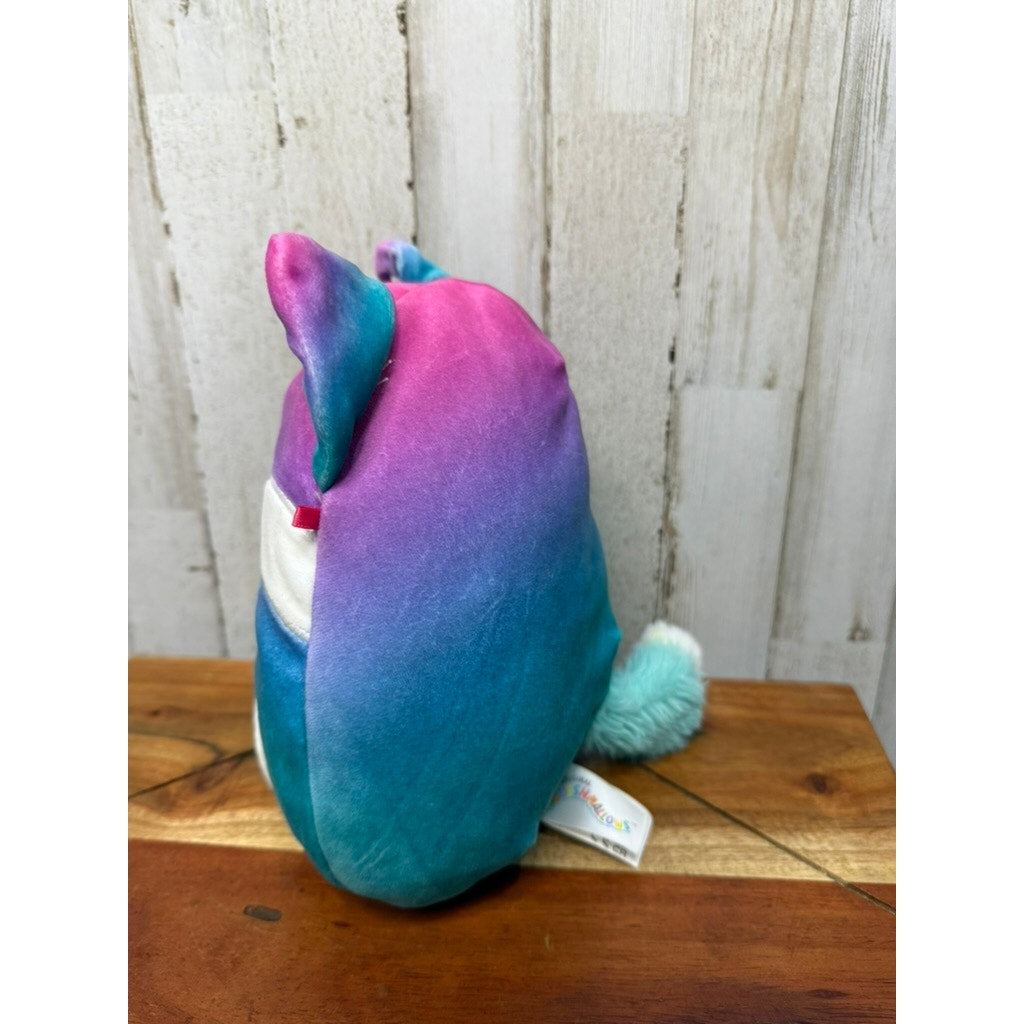 Squishmallows Vickie The Fox Plush Blue & Pink Ombre Medium 8"