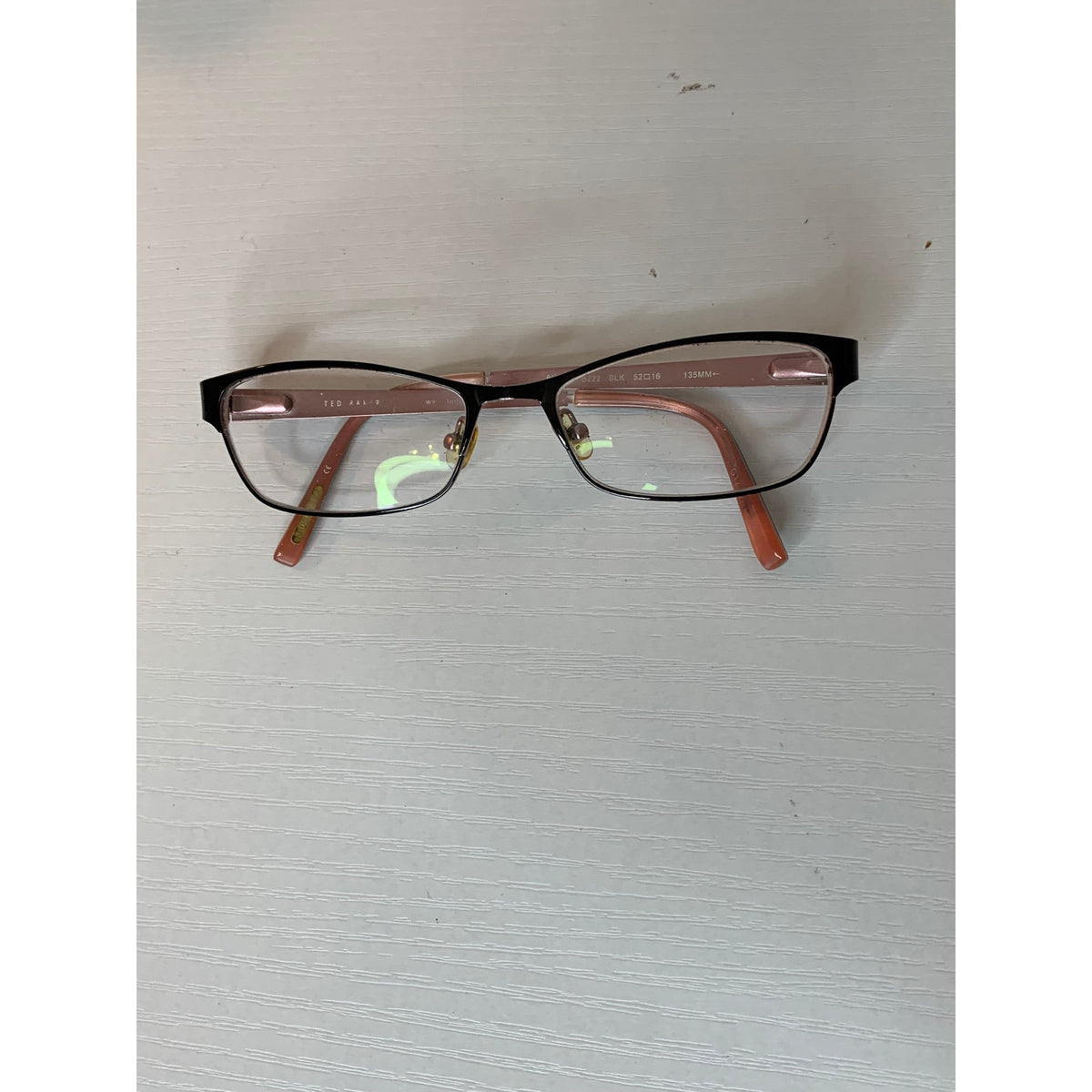 Ted Baker Prescription Eyeglass Frames Womens 52-16 Square Black Full Rim