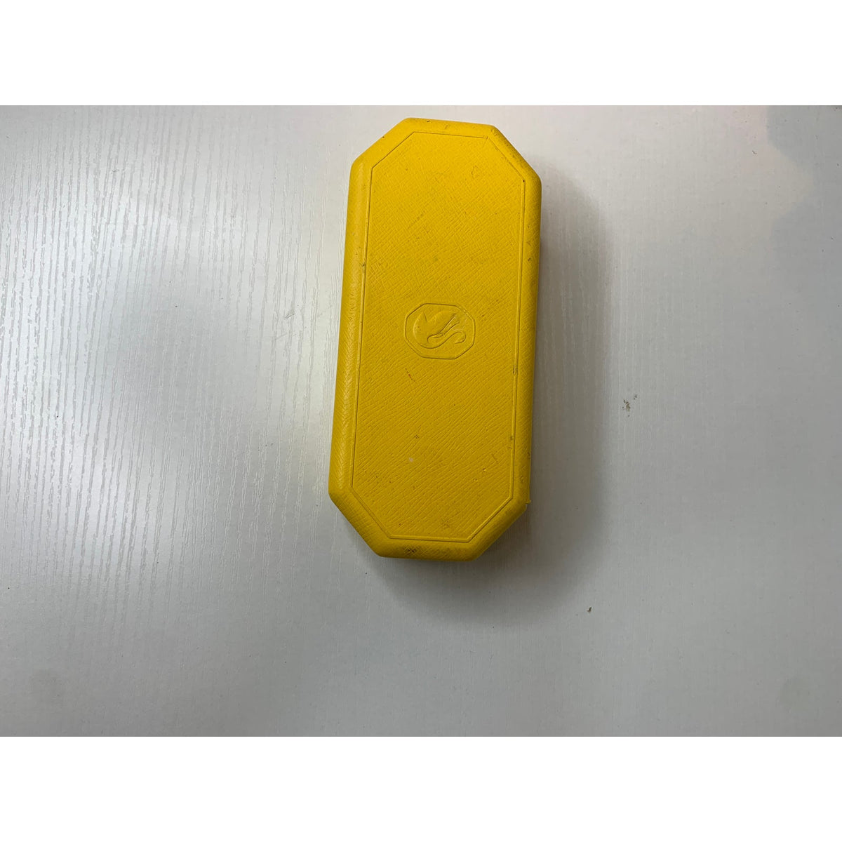 Swarovski Clamshell Case Unisex Yellow Hard Shell Hinged For Glasses/Specs