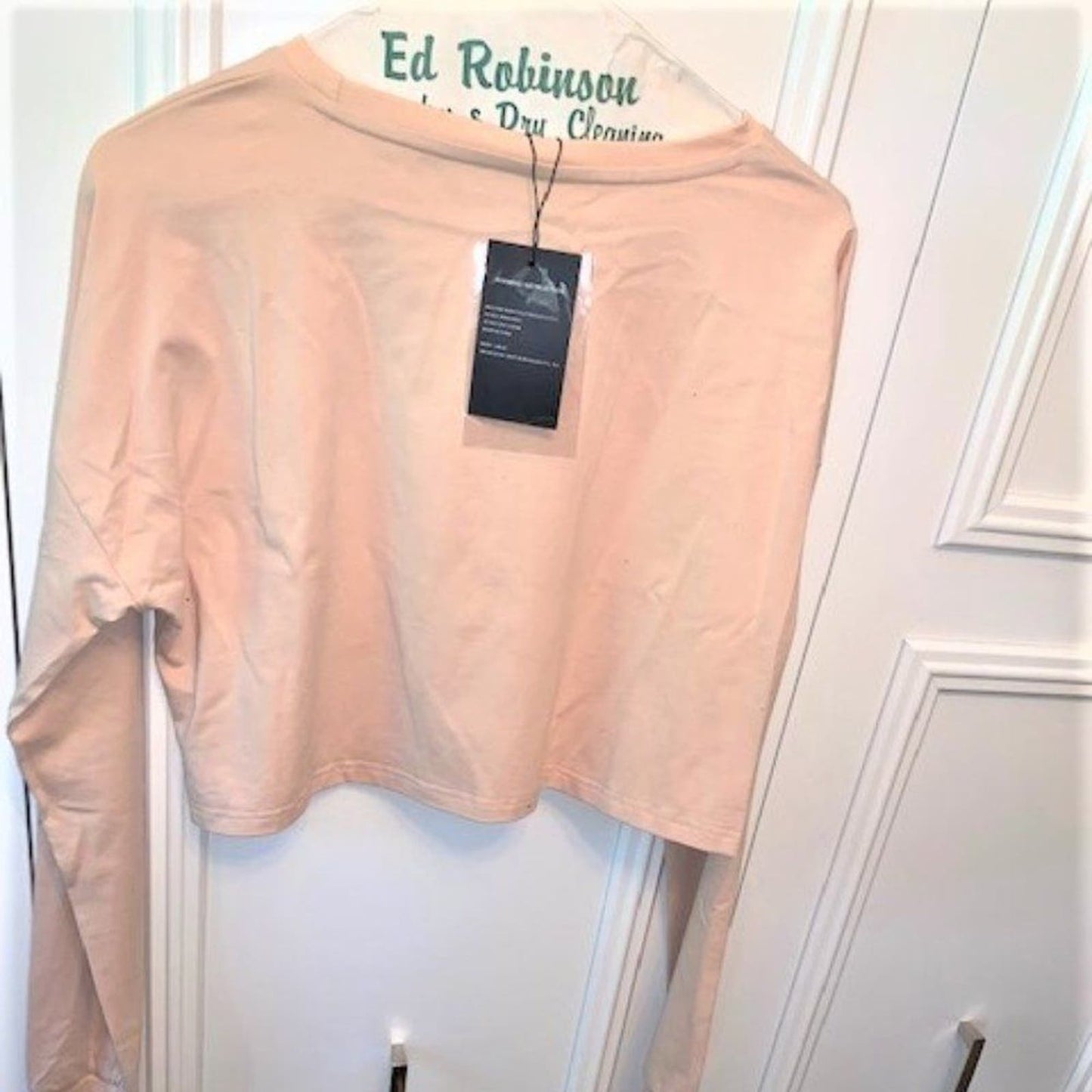 NWT Bestisun Women's Peach Long Sleeve Workout Crop Top Size Medium