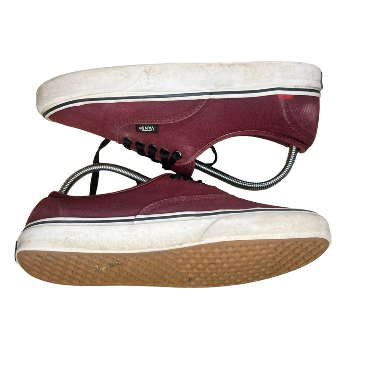 Vans Authentic Lo Pro Maroon Monochrome Canvas Low Top Lace Up Sneakers M8.5/W10