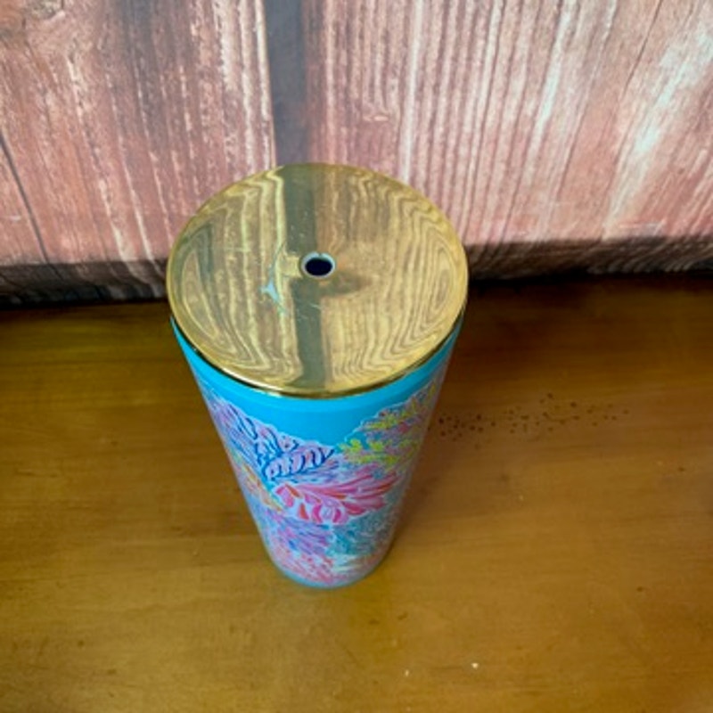 Lilly Pulitzer Tall Travel Tumbler Tropical Coral Reef