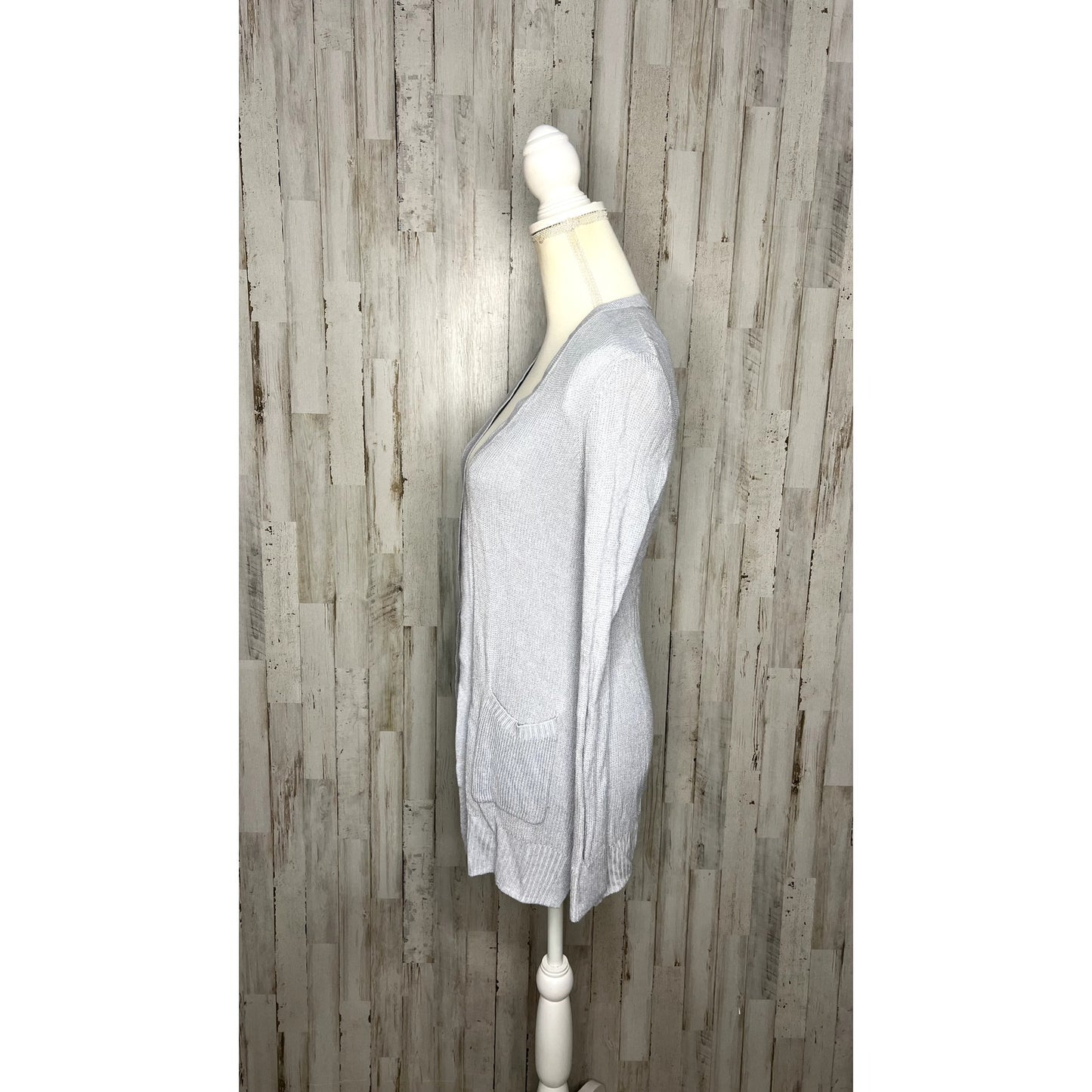 Nine West Women's Blue Long Sleeve Open Front Cardigan Size Small