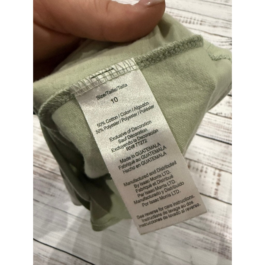 Volkswagen Kids T-Shirt Size 10 Green Vintage Van Adventure Retro