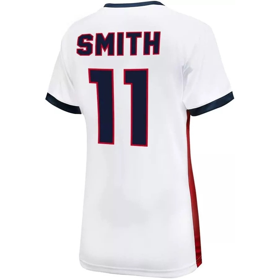 USWNT Women's Soccer Jersey Smith #11 White Youth XL