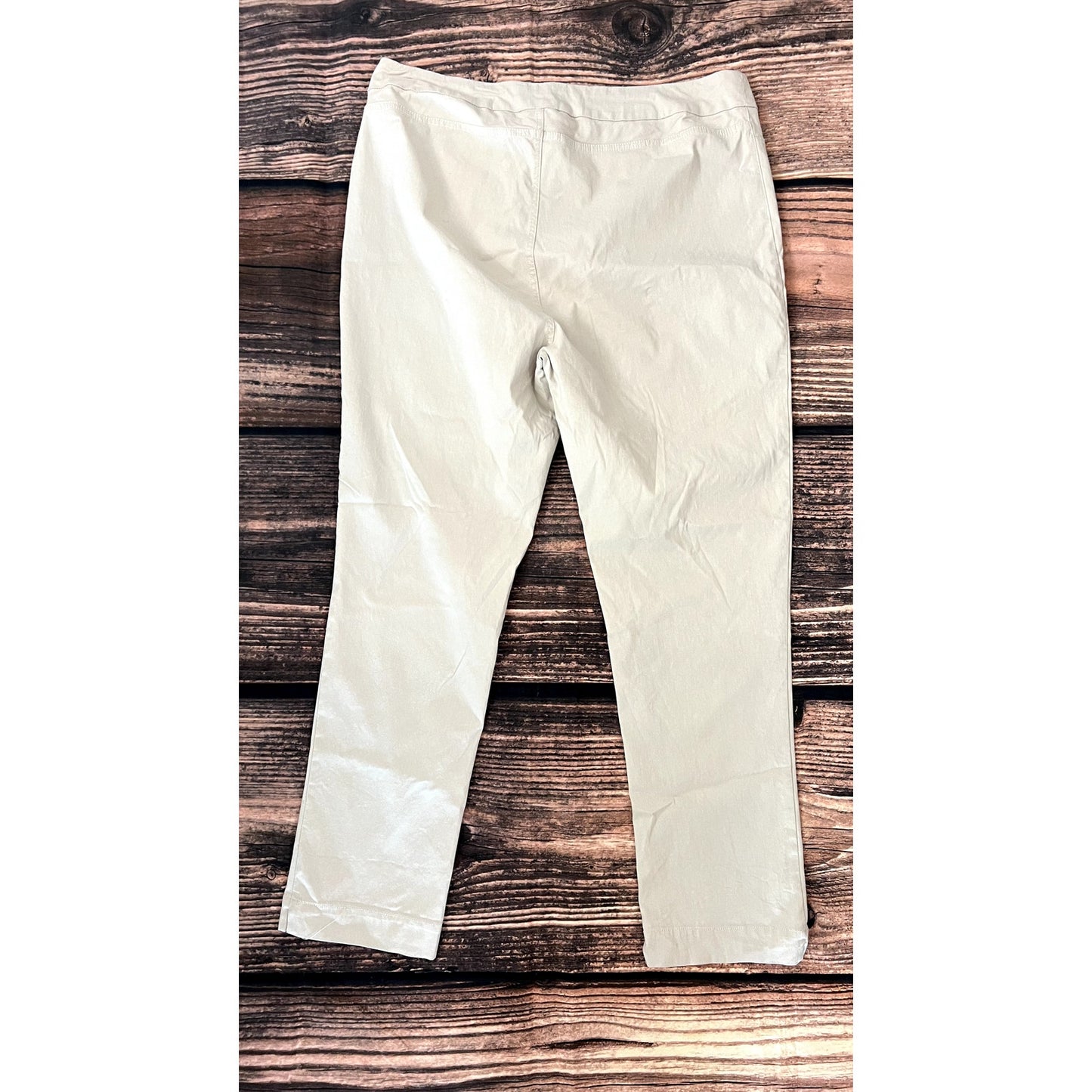 Soft Surroundings Women's 1X White Pull-On Casual Pants