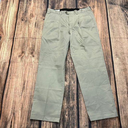 John W. Nordstrom Men's Green Dress Pants Size 36x31 Wrinkle-Free