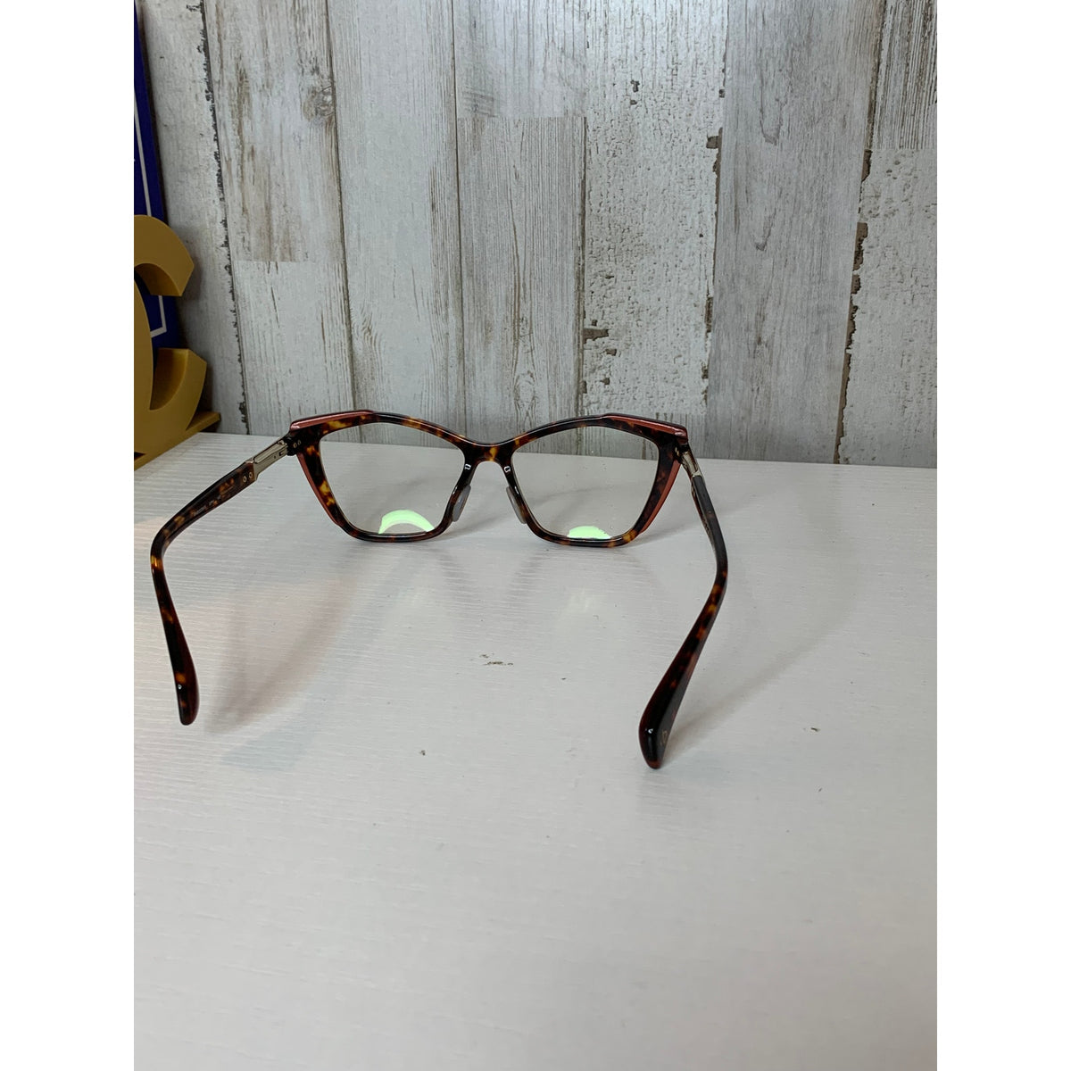 Rag & Bone Prescription Eyeglass Frames Womens Brown Tortoise Cat Eye 140mm Designer