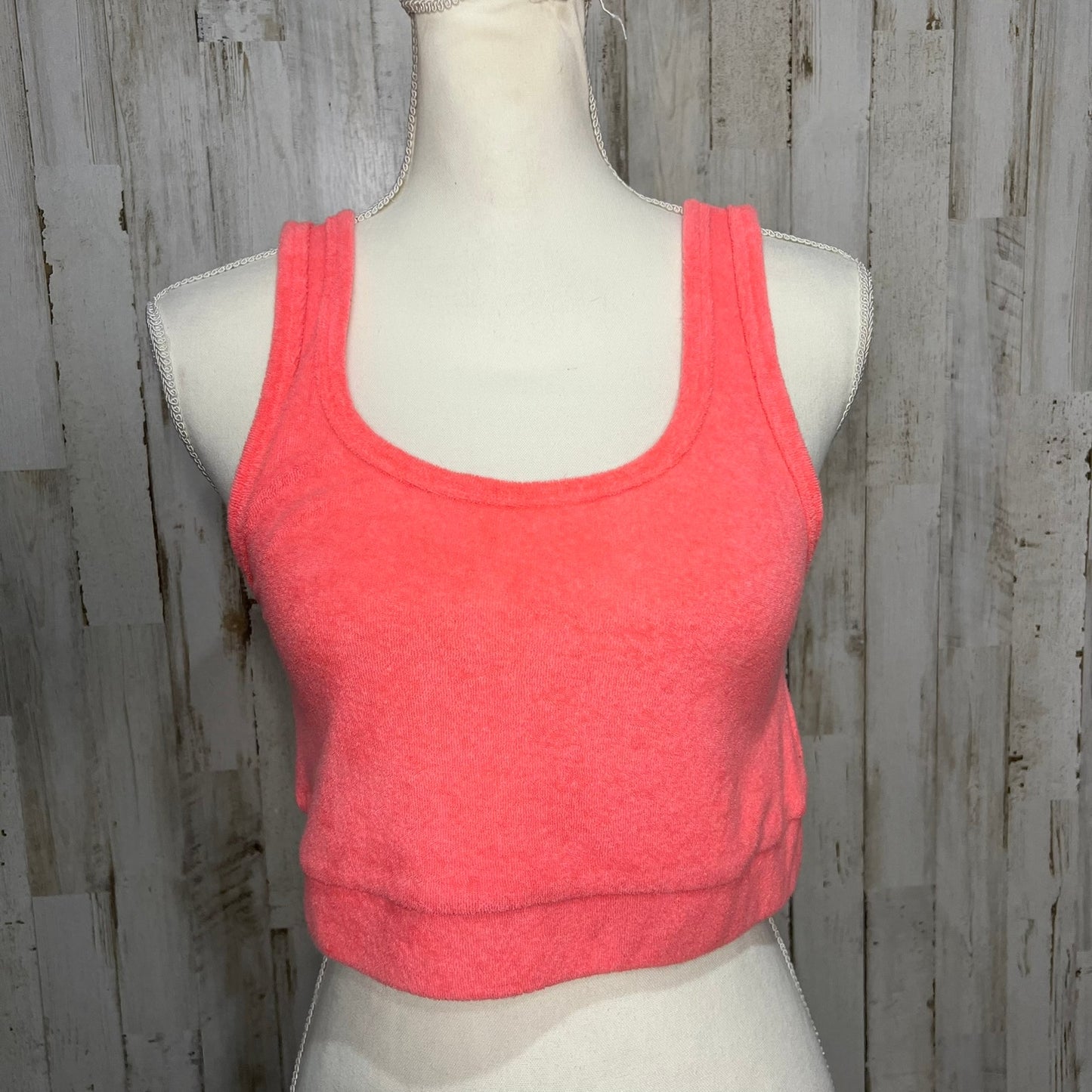 Aerie Offline Women's Pink Terry Cloth Crop Tank Top Size Medium Casual Summer