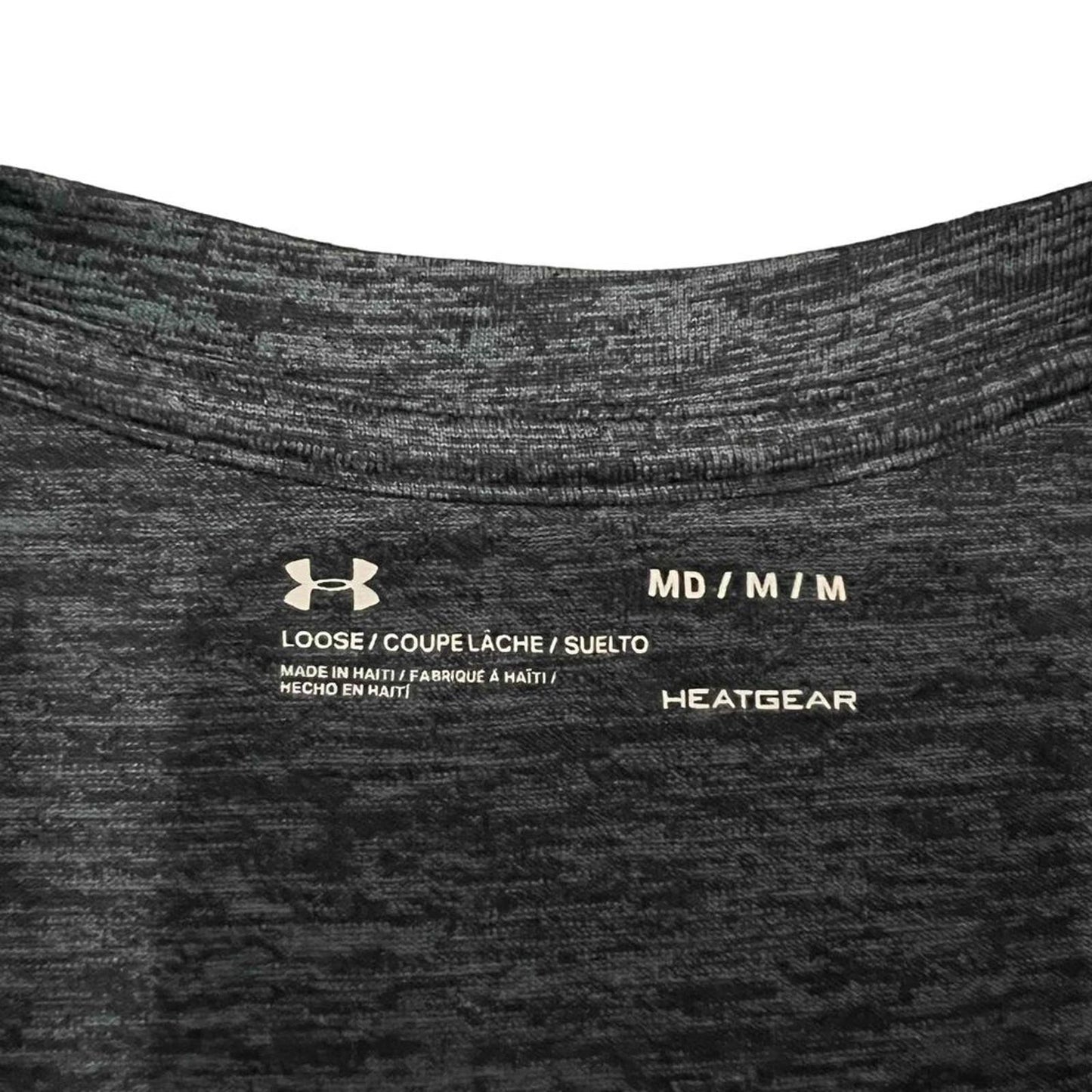 Under Armour Women's Medium Heathered Gray Tech Twist V-Neck Loose Fit T-Shirt