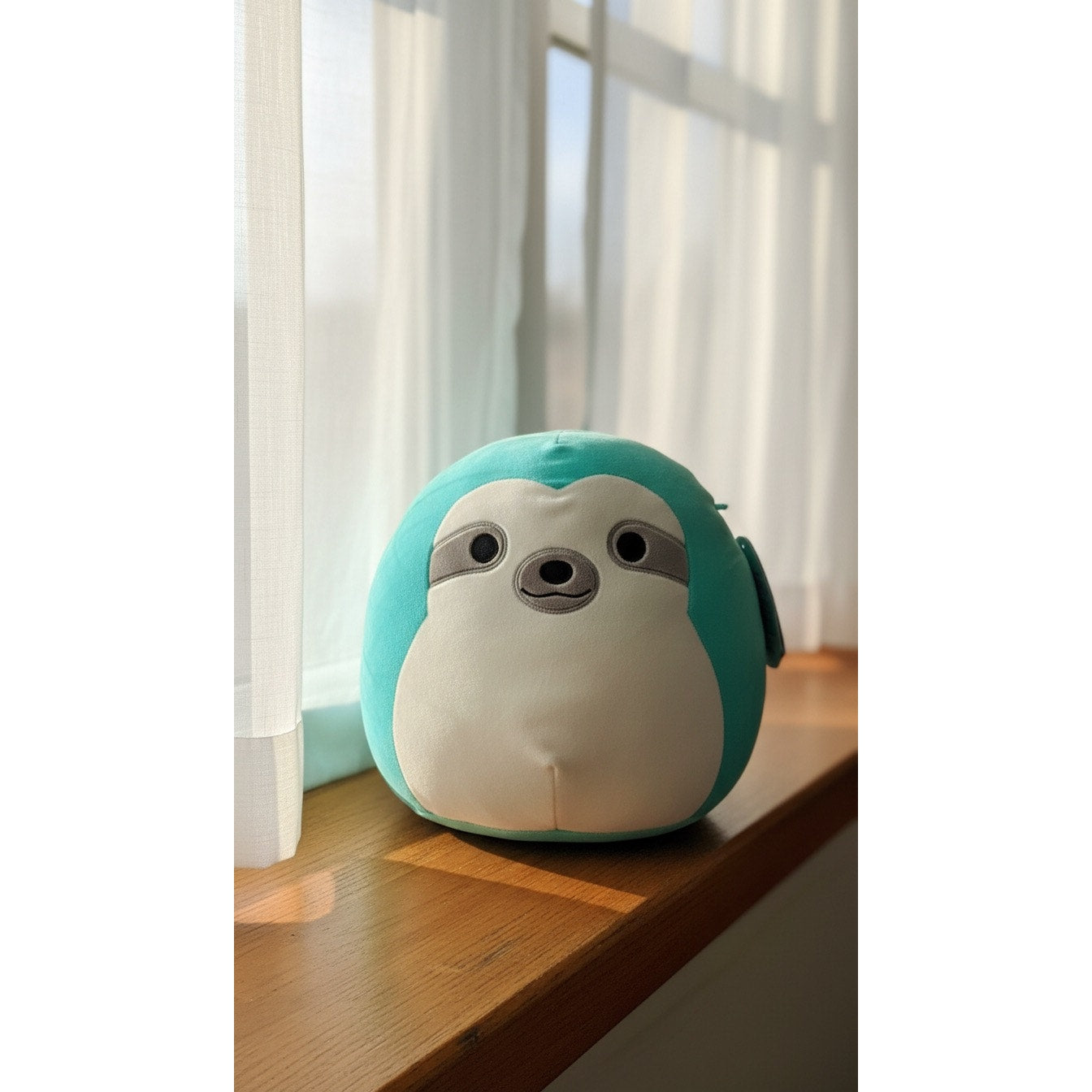 NWT Squishmallows Aqua Teal Sloth Plush 16 in w/ Hang Tag