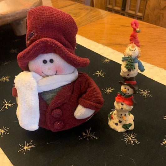 Set 2 Snowman Holiday Decor