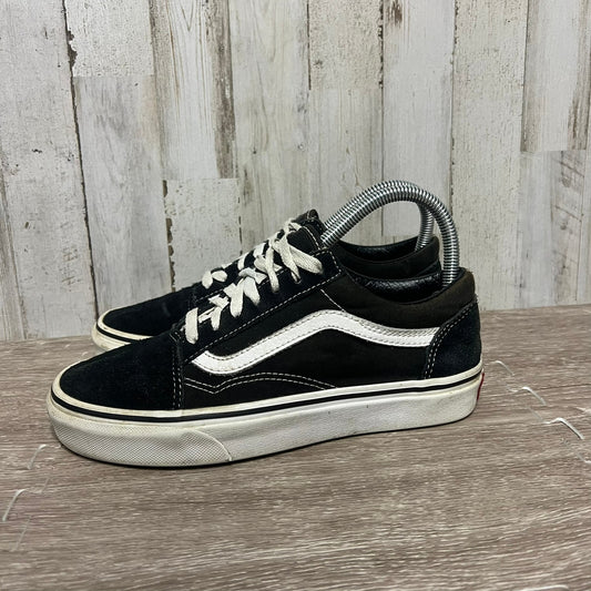 Vans Old Skool Unisex Black Canvas Suede Sneakers Men's 5 / Women's 6.5