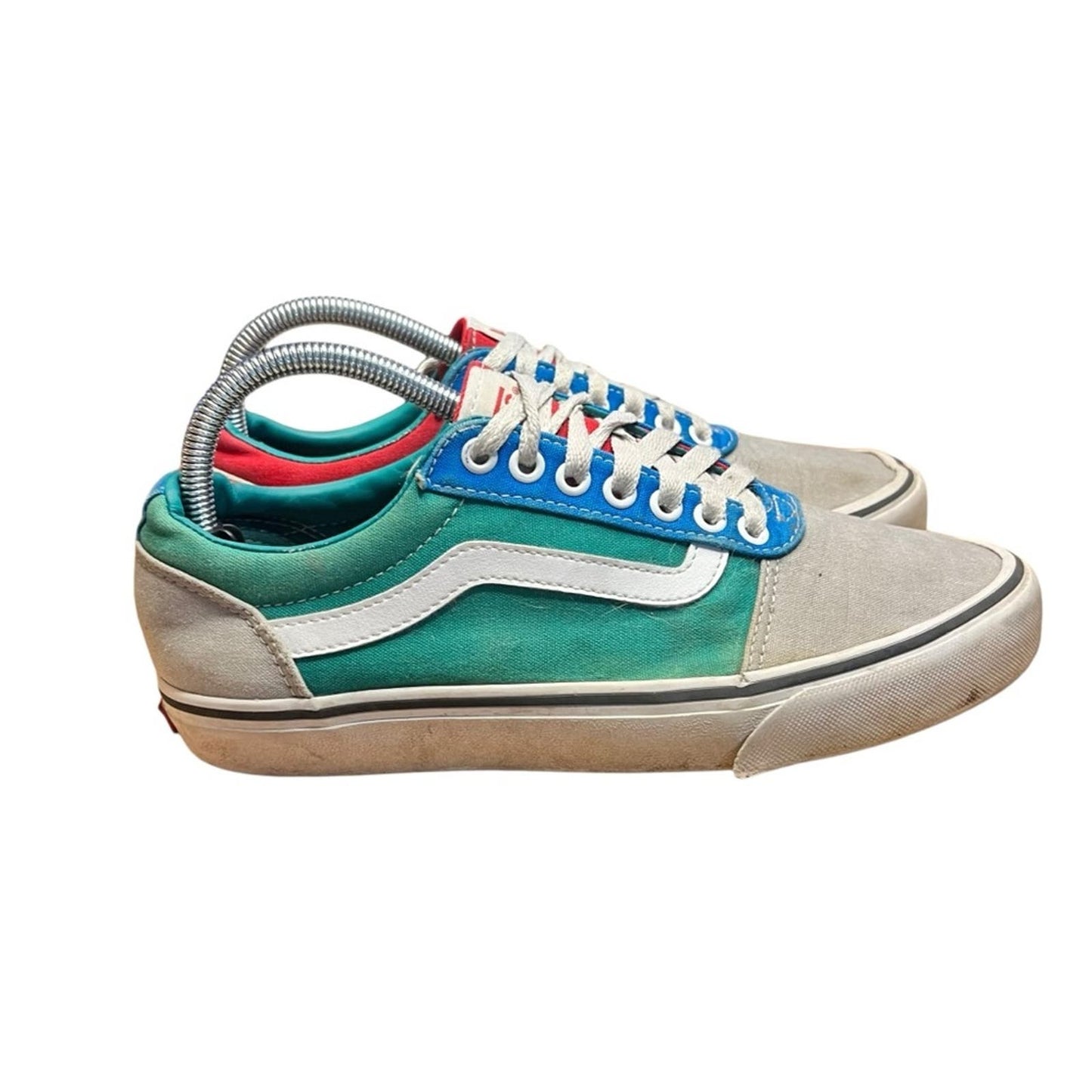 Vans Ward Low Top Canvas 'Rally Drizzle' Colorblock Sneakers - Men's Size 7.5