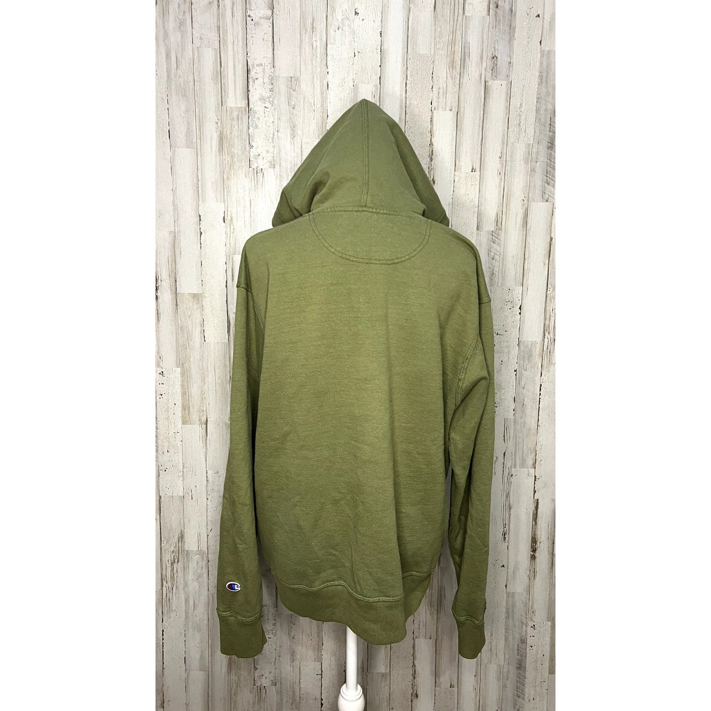 Champion Men's Medium Green Logo Pullover Hoodie