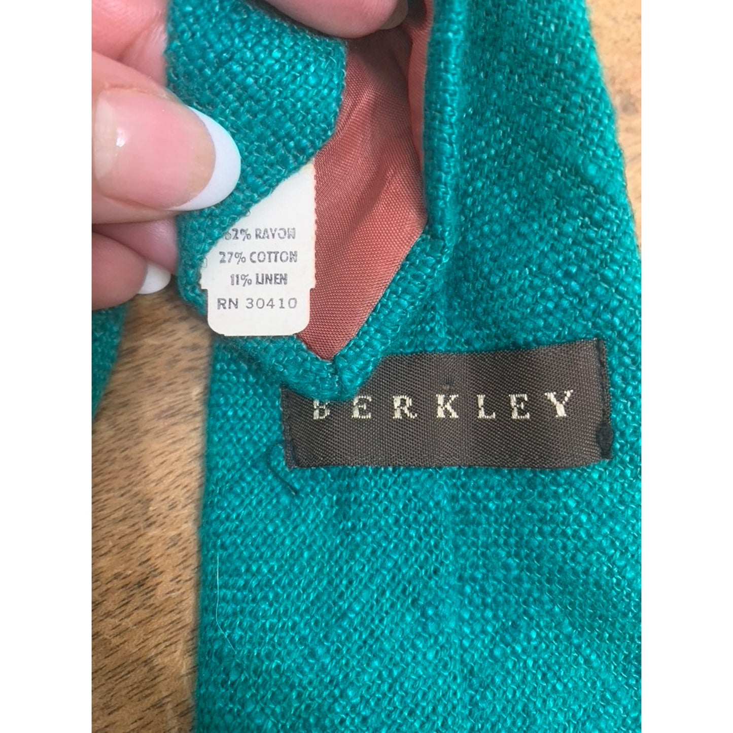 Berkley Men's Emerald Green Solid Necktie Classic Length