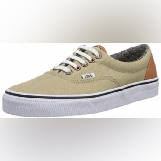 Vans Kahki Era 59 (Canvas & Leather) Low Top Skate Shoes - Men's 8.5 /Women's 10