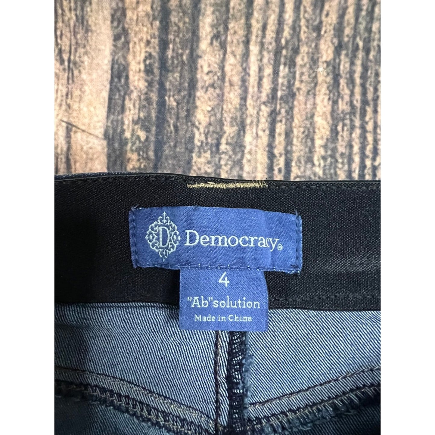 Democracy Women's Slim Straight Leg Jeans Size 4 Blue Medium Wash