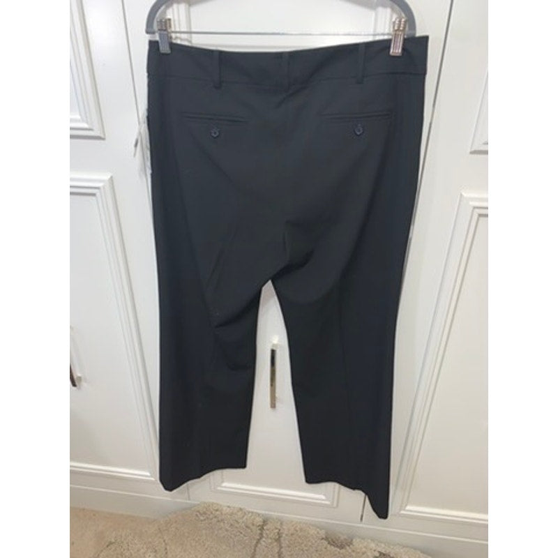 NWT Michael Kors Women's Black Flared Leg Pants Size 14 Casual