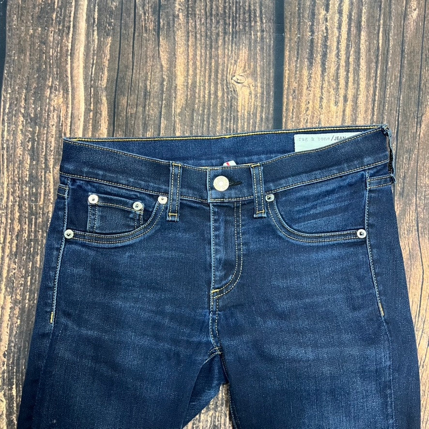 Rag & Bone Women's Skinny Jeans Size 26 Dark Wash Blue Denim