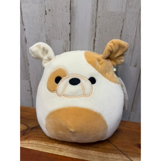 NWT Squishmallows Brock the Bulldog Plush Toy Small 7" Multicolor