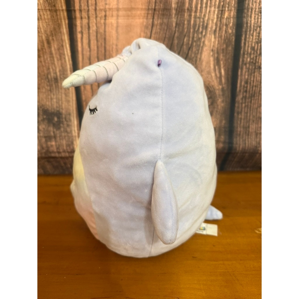 Squishmallows Naomi the Narwhal Plush Stuffed Animal Medium 11"