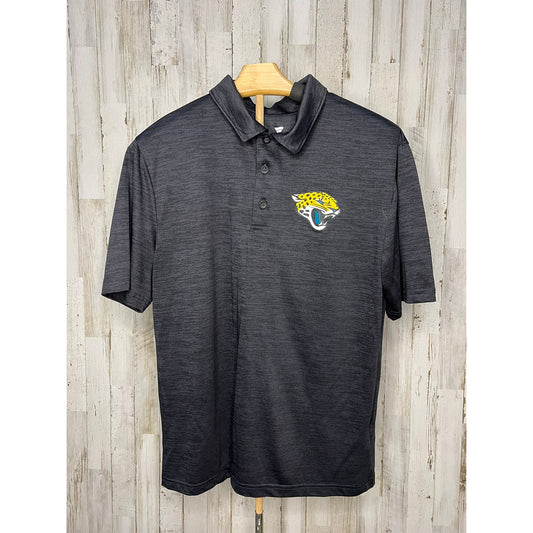 Fanatics Jacksonville Jaguars Men's Polo Shirt Black Size Medium Short Sleeve