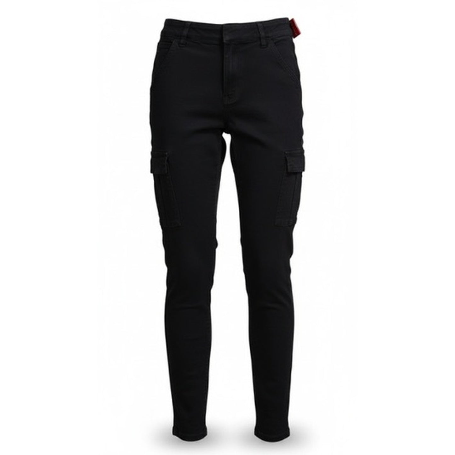 NWT SPANX Cargo Pants Women's Medium Black High Rise Pull-On Ankle Utility