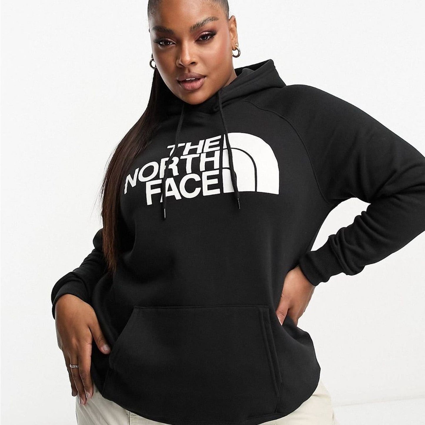 The North Face Plus Half Dome Front Chest Logo Hoodie Size Large