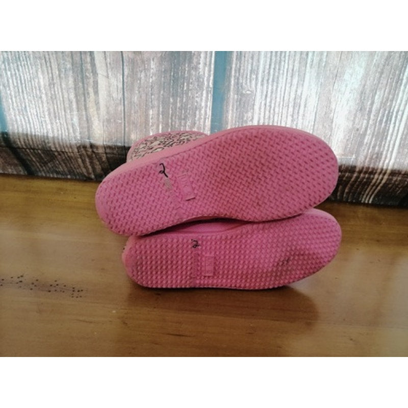 Hunter Girls Pink Leopard Print Pull-On Rain Boots Size 7